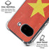 Vietnam Flag Distressed Google Pixel 9a Clear Case